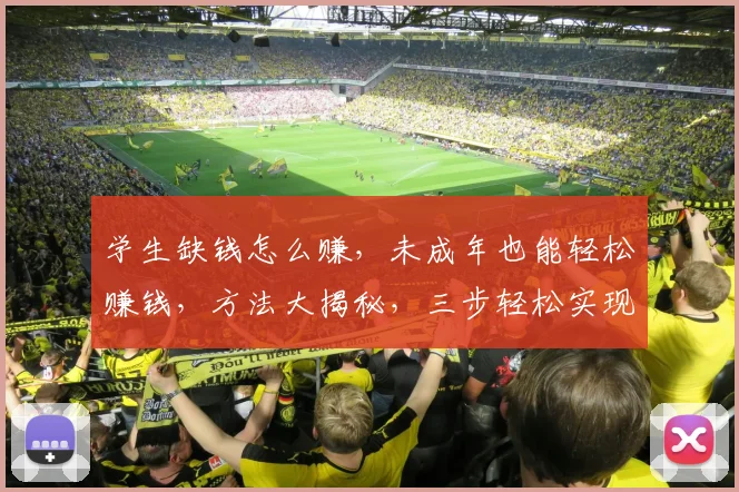学生缺钱怎么赚，未成年也能轻松赚钱，方法大揭秘，三步轻松实现